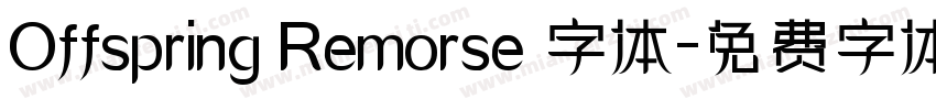 Offspring Remorse 字体字体转换